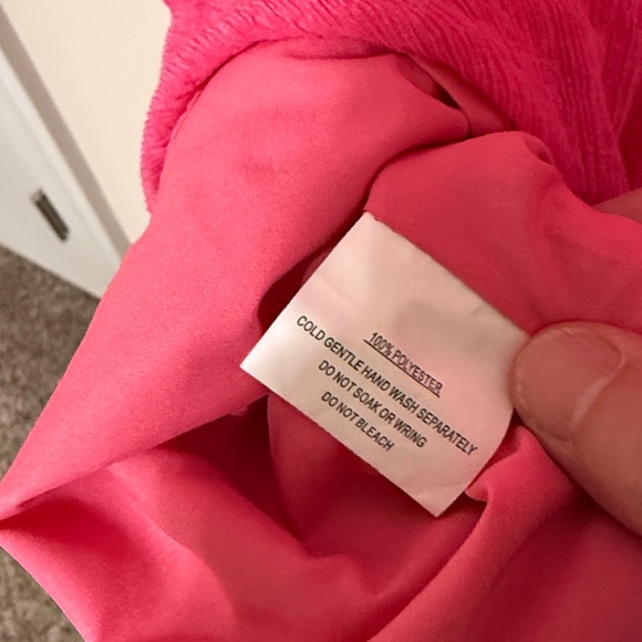 Hello Molly Women’s Berry Pie Mini Tie-Front Dress with Bottom Ruffles / Size L - Picture 8 of 10